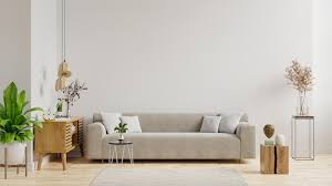 empty white wall background 3d rendering