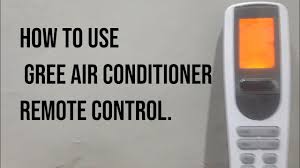 gree air conditioner remote control