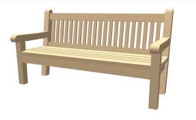 High Back Wood Bench Free Woodworking