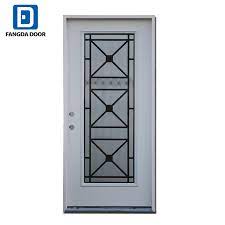 fangda wrought iron glass entry door