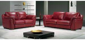 red leather sofas
