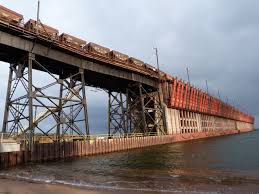ishpeming railroad ore dock bridge