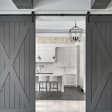 White Walls Gray Doors Design Ideas