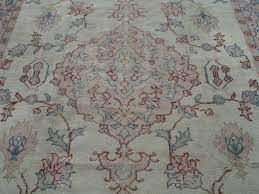 6584 antique turkish oushak carpet 7 8