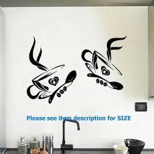 2 Coffee Cup Wall Sticker Kitchen Wall