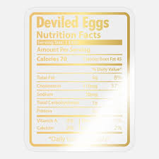 deviled eggs funny nutrition facts