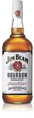 jim beam white label bourbon whiskey 1