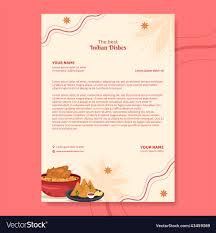 indian food restaurant letterhead