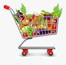 Carts Clipart Food Shopping - Grocery Shopping Cart Icon Png , Free  Transparent Clipart - ClipartKey