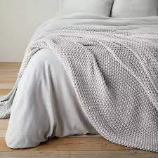 Chunky Knit Bed Blanket Casaluna