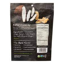 bare sweet ginger organic coconut chips