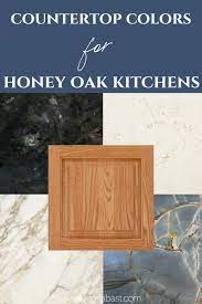 countertop colors for honey oak