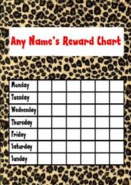 Amazon Com Leopard Print Star Sticker Reward Chart