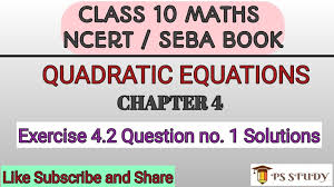 Seba Class 10 Exercise 4 2 Questions 1