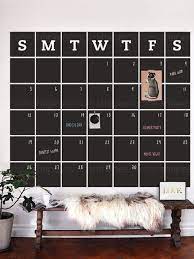 Chalkboard Wall Decal Calendar