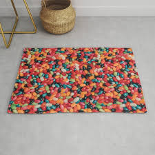 jelly bean real candy pattern rug