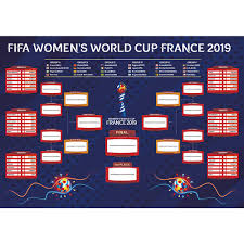 Littleloverly 2019 France Womens World Cup Wall Chart Poster 16 X 24 Inches World Soccer Matches Football Tournament Schedule Soccer Calendar