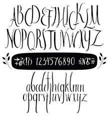 hand lettered fonts images free