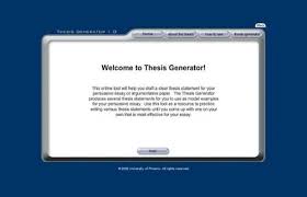 Persuasive thesis statement generator