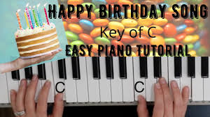 happy birthday song key of c easy