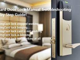 vingcard door lock manual