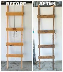 rustic blanket ladder for under 20