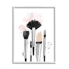 makeup brushes glam tools graphic art
