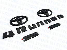Kit includes 4 runner letters, 2 emblems, 2 sr5 logos. Southeast Toyota 4runner Trd Off Road Black Out Emblem Overlay Kit 00016 89707 63 99 Picclick