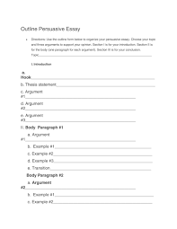 It can be difficult to dive right into a rough draft of an essay or a creative piece, such as a novel or a short story. 37 Outstanding Essay Outline Templates Argumentative Narrative Persuasive