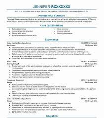 estee lauder beauty advisor resume sle