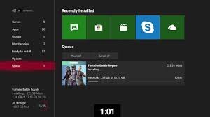 Fortnite battle royale file size on consoles. Downloading Fortnite On Xbox One With 1gbps Cable Connection Youtube