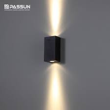 Outdoor Ip65 6w Shine Up And Down Led Wall Light View Exterior Waterproof 2x3w Led Wall Lights Passun Product Details From Zhongshan Passun Lighting Factory On Alibaba Com