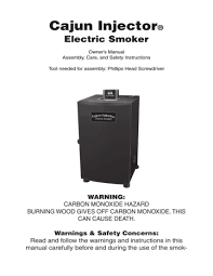 cajun injector electric smoker owner s