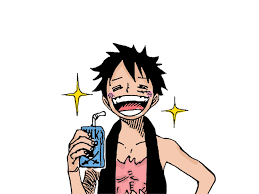 Luffy drinking milk : r/OnePiece