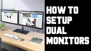 easy how to setup dual monitors how