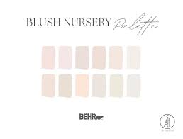 Blush Nursery Paint Palette Behr E