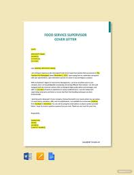 food er cover letter in word google