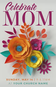 mother s day paper flowers invitecard