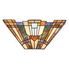 tiffany style wall washer with art deco