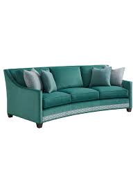 valenza curved sofa tiffany blue