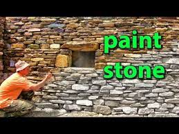 How To Paint Natural Stone With Clear