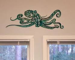 Aluminum Octopus Metal Sea Life Wall
