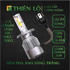 01 Bóng đèn pha LED xe máy, ô tô H4 HB2 9003 C6 Siêu sáng 36W lắp cho ô tô  xe máy - Đèn pha cao cấp của Thiên Lộ