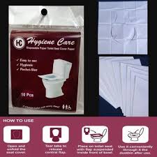 White Disposable Flushable Paper Toilet