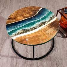 Resin Dining Coffee Table Live