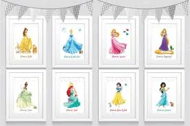 Disney Princess Wall Prints A4