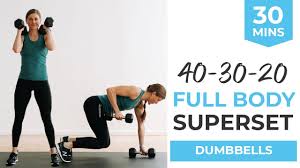 30 minute dumbbell hiit workout video