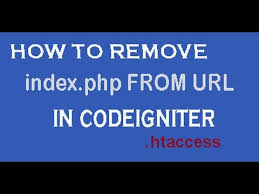 how to remove index php from url in
