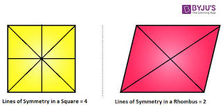 Rhombus Lines Of Symmetry Line And