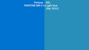 pantone 285 c vs ral light blue ral